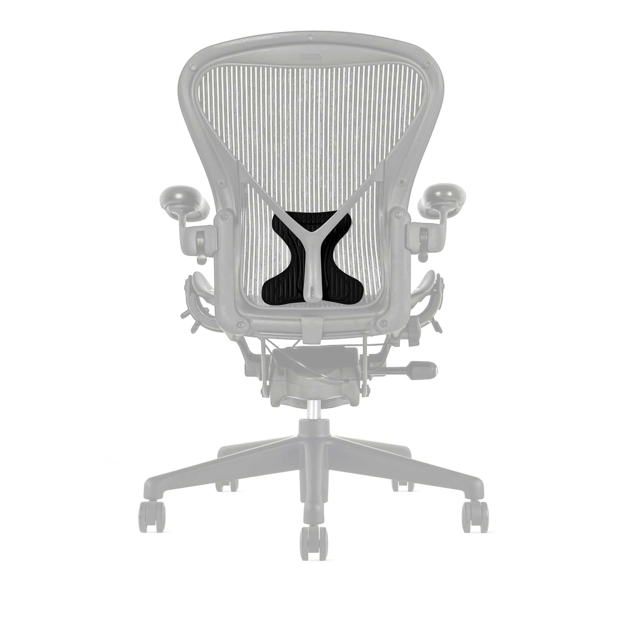 Herman Miller Aeron Almohadilla de mariposa PostureFit negra (paquete de 20)