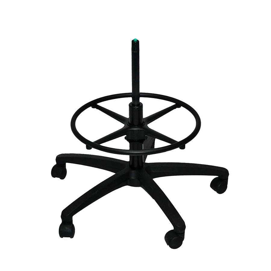 Suscom Universele bureaustoelbasis met wielen, 14-inch gas- en tekenring - Gereviseerd