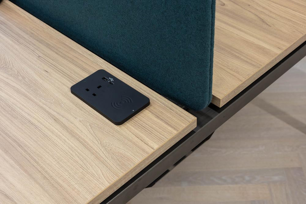 Modulo di potenza del duo ionico rettangolare IN-DESK in nero